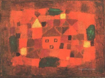  Klee Oil Painting - Landscape with Sunset Paul Klee